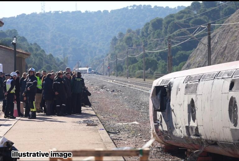 At least 68 killed in high-speed train collision in central Spain as rescue continues